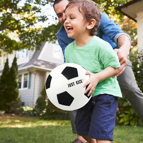 Miniatura 4 de SRG Pelota de fútbol de espuma silenciosa – Pelota de fútbol sin aire para entrenamiento silencioso, diseño de espuma suave y duradera, multiusos
