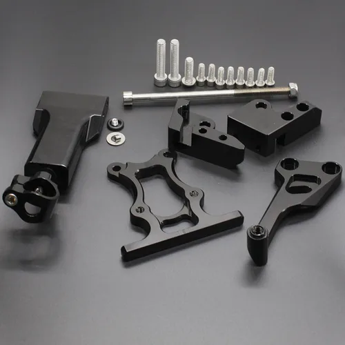 Miniatura 3 de FXCNC Racing motocicleta CNC amortiguador de dirección estabilizador amortiguador de montaje kit compatible con MT07 FZ07 MT-07 FZ-07 2014-2019