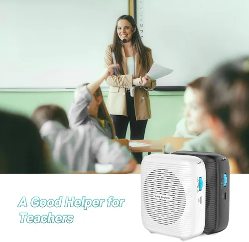 Miniatura 3 de (Negro) Amplificador de voz recargable portátil para profesores, entrenadores, guías turísticos, presentaciones y reuniones con un gran número