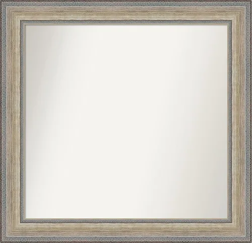 Miniatura 365 de Amanti Art Espejo de baño plateado para sobre fregadero, 28 x 47 pulgadas, espejo rectangular de plata imperial, marco de madera tradicional de gran