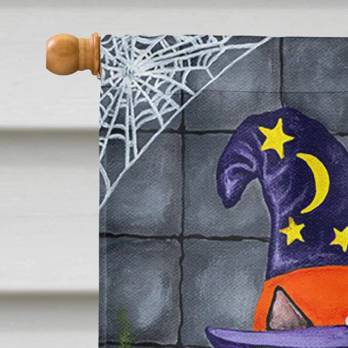 Miniatura 3 de Caroline's Treasures AMB1434CHF Brewing Up Trouble Halloween Dachshund House Flag - Bandera grande para porche, manga para porche, decoración