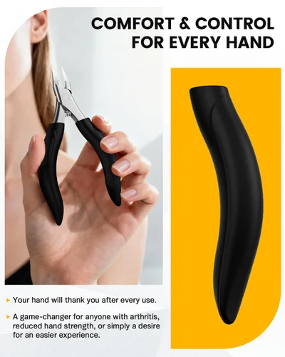 Miniatura 5 de BEZOX Cortaúñas profesional para uñas de los pies, resistente para uñas gruesas y uñas encarnadas, cortaúñas de mango largo para personas mayores