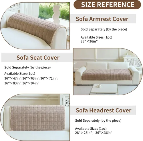 Miniatura 2 de Funda de terciopelo para sofá, lavable, antideslizante, para sofá modular de 3 cojines, sillón reclinable en forma de L, fundas protectoras