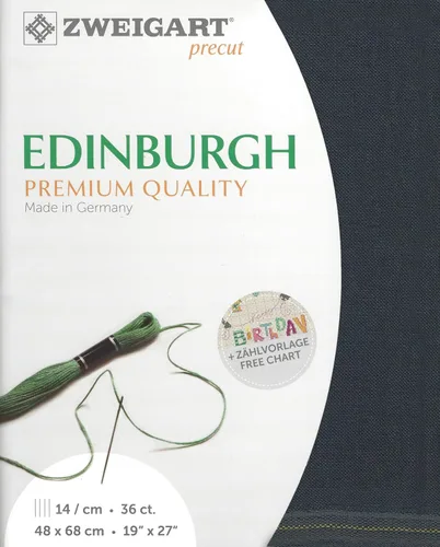 Miniatura 4 de Wizardi Edimburgo 36 unidades blanco antiguo 3217/101. Lona de costura, tela de punto de cruz, paño de bordado, lienzo de aguja. 100% lino.