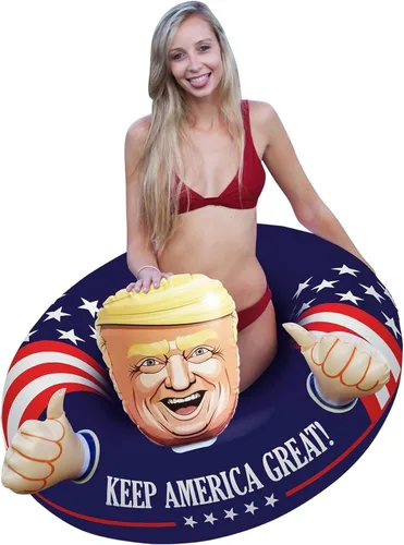 Miniatura 4 de Haz que el verano sea genial de nuevo, con Donald Trump, el flotador americano de piscina #TrumpFloat