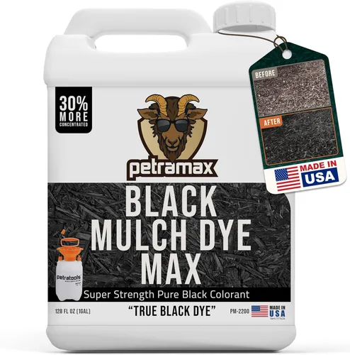 Miniatura 10 de Petra Spray de tinte de mantillo negro con rociador PetraTools para refrescar el paisaje que se desvanece, tinte negro a mantillo de madera