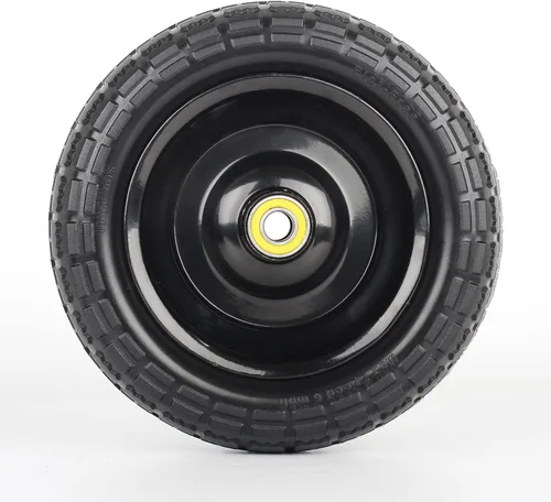 Miniatura 5 de GICOOL Neumático Sólido Sin Aire de 10" y Reemplazo de Rueda 4.10/3.50-4, con Orificio de Eje de 5/8", Cubo con Desplazamiento de 2.2", Compatible