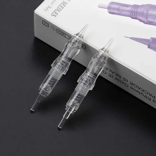 Miniatura 9 de BIOMASER - Agujas de cartucho – 10 agujas esterilizadas de cartucho de maquillaje permanente, hilo de rosca, aguja de tatuaje para máquina