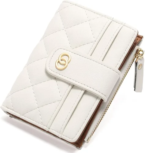 Miniatura 11 de GAEKEAO Billeteras pequeñas para mujer, con bloqueo RFID, de cuero, plegable, con cremallera, bolsillo para tarjetas de crédito, con ventana