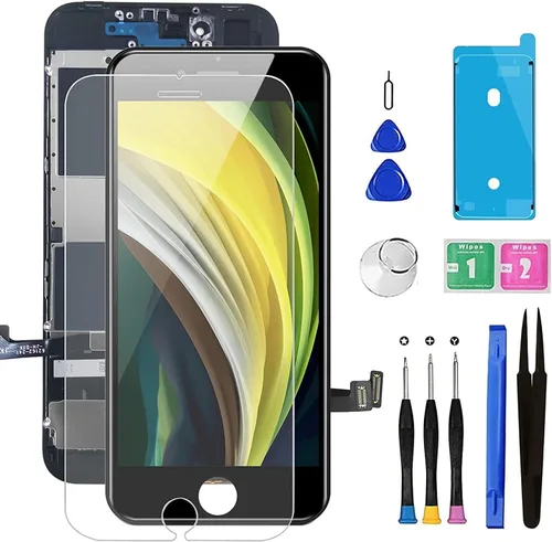 Para iPhone 8/SE 2020 [2ª generación] Reemplazo de pantalla negro de 4.7 pulgadas, pantalla LCD Bsz4uov digitalizador de pantalla táctil, adhesivo