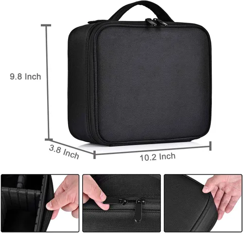 Miniatura 2 de Estuche de maquillaje de viaje, Negro