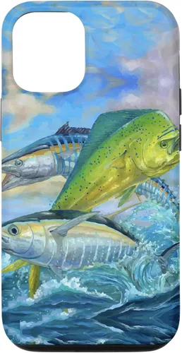 Miniatura 27 de iPhone 13 lindo Mahi Mahi verde pesca atún caso