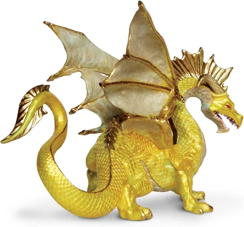 Miniatura 7 de Safari Ltd. Figura de dragón dorado – Figura detallada de 6.75 pulgadas – Divertido juguete educativo de fantasía para niños, niñas y niños a partir