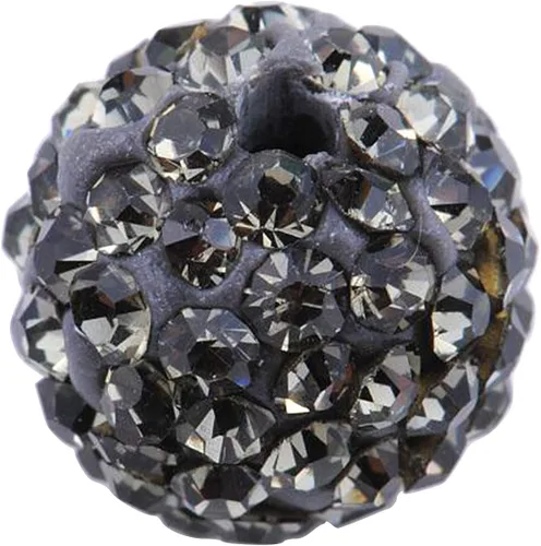 Miniatura 36 de RUBYCA Pave - Cuentas de arcilla de cristal checo para joyería Shamballa (20 unidades, 0.472 pulgadas, morado claro)