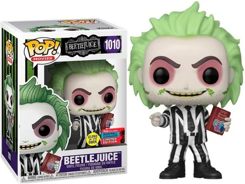 Funko Películas POP! #1010 - Beetlejuice [Manual del GIT recientemente fallecido] NYCC 2020 Exclusivo compartido