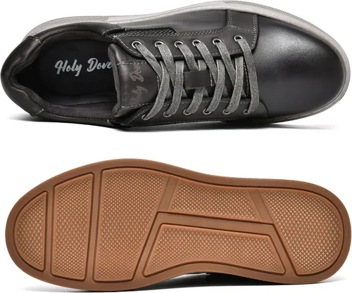 Miniatura 3 de Men's Casual Oxford Dressy Sneaker Shoe Fashion Walking Shoes for Men Lace-Up Flats Stylish Genuine Leather Upper Stylish Comfortable and Durable
