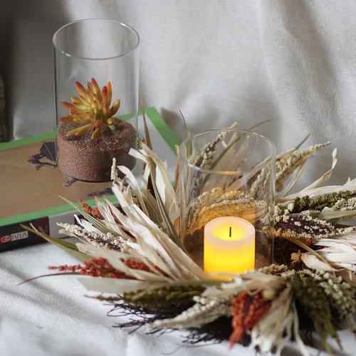 Miniatura 4 de 12 piezas de jarrones cilíndricos de vidrio para centros de mesa, jarrones de brotes transparentes de 6 pulgadas para decoraciones de boda, jarrones
