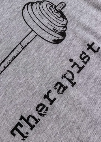 Miniatura 5 de My Therapist (Barbell) Camiseta divertida de entrenamiento para levantamiento de pesas, levantador de pesas, broma para hombre