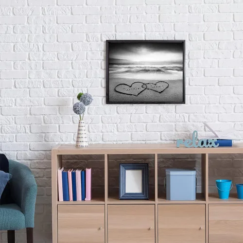 Miniatura 6 de CP CANVASPATH Nombre y fecha de pareja en la playa, impresiones en lienzo personalizadas, regalo de amor para aniversario, boda, cumpleaños y Arte