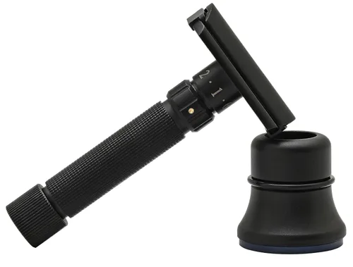 Pearl Flexi - Maquinilla de afeitar de seguridad ajustable, edición negra, reutilizable, hecha de 100 % latón, maquinilla de afeitar ecológica de