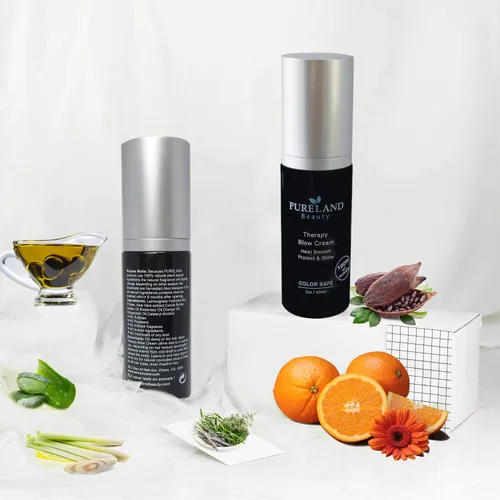Miniatura 2 de Pureland Beauty Therapy Blow Cream - Tratamiento de reparación capilar sin enjuague, mascarilla hidratante para cuero cabelludo sensible y cabello