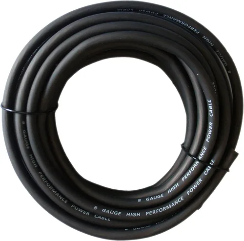 Miniatura 8 de Cable de alimentación RD True calibre 4 AWG CCA de 25 pies naranja y cable de batería de tacto suave de tierra negra de 25 pies, sistema estéreo
