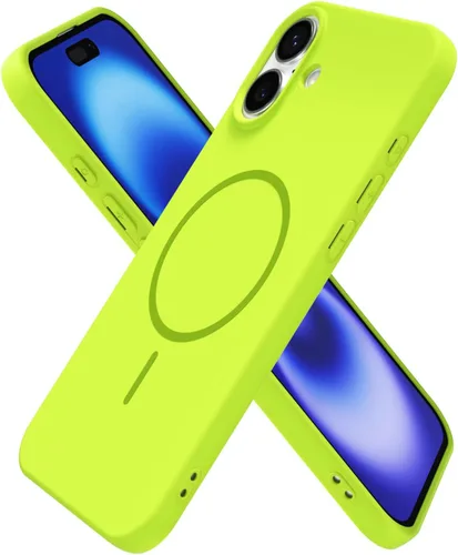 Miniatura 281 de oakxco Funda de silicona Mag Safe para iPhone 17 Pro Max, funda magnética delgada y fina compatible con carga inalámbrica MagSafe, bonita funda Negro