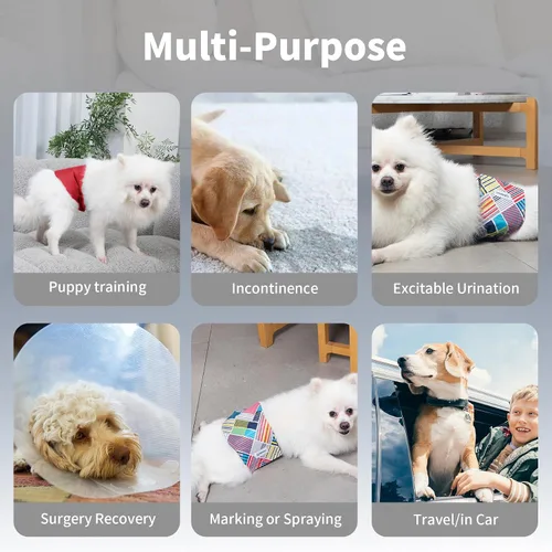 Miniatura 2 de vecomfy - Pañales lavables y reutilizables a prueba de fugas para perros machos de tamaño pequeño, 5