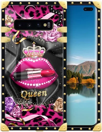 Miniatura 176 de Funda compatible con Samsung Galaxy Note 10 Plus, Lipstick Lips Note 10 Plus para niñas, TPU suave a prueba de golpes, protección rígida