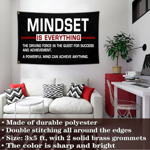 Miniatura 2 de NASIAN Bandera motivacional de disciplina de 3 x 5 pies, bandera motivacional para gimnasio, bandera inspiradora para habitación de chicos, hogar