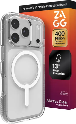 Miniatura 23 de ZAGG Crystal Palace Funda para iPhone 15 Pro Max - Protección contra Caídas (13ft/4m), Funda para iPhone Antiamarilleamiento y Resistente a