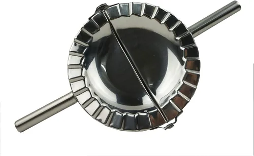 Máquina para hacer albóndigas de acero inoxidable, molde de prensa Goya Empanada XL de 5 pulgadas, crimpadora de moldes de ravioles, cortador de