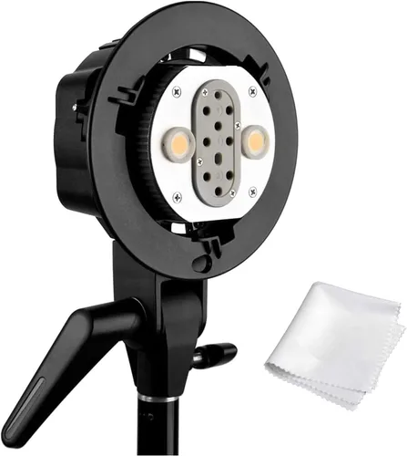 Miniatura 2 de Godox AD-B2 Dual Power Twin Head Bowens Mount para instalar 2 Godox AD200Pro II o AD200 Pro Pocket Flash o Flashpoint eVOLV 200 TTL Modular Strobe