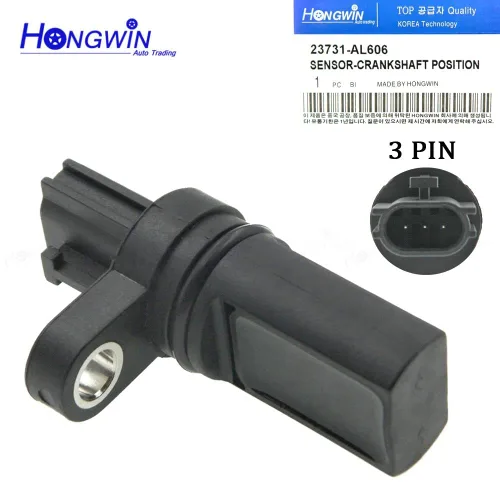 Miniatura 8 de Sensor de posición del cigüeñal del árbol de levas 3 piezas para Infiniti FX35 G35 I35 M35 Nissan NV1500 Pathfinder 23731-6J90B 23731-AL61A