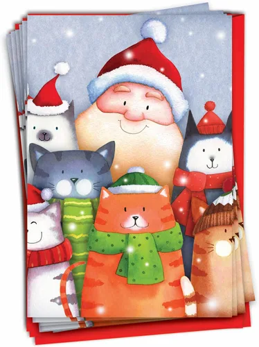 Miniatura 11 de The Best Card Company Paquete de 12 tarjetas de felicitación de Navidad con sobres, vacaciones de humor para hombres y mujeres