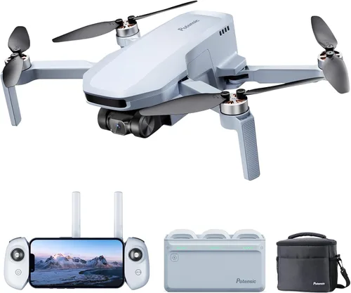 Potensic ATOM SE - Dron GPS con cámara 4K EIS, menos de 249g, 93 minutos de vuelo, transmisión FPV de 4KM, motor sin escobillas, velocidad máxima de