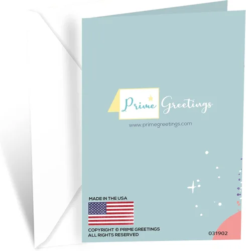 Miniatura 4 de Prime Greetings Tarjeta de cumpleaños para nieta, hecha en Estados Unidos, ecológica, cartulina gruesa con sobre premium de 5 x 7.75 pulgadas
