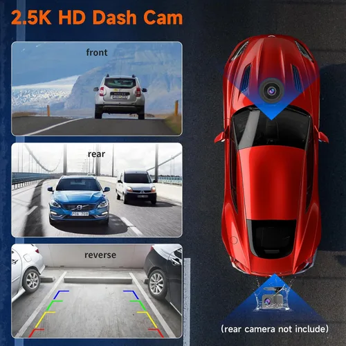 Miniatura 3 de Spedal Receptor inalámbrico CarPlay y Android Auto CL518, cámara de tablero Ultra HD de 2.5K, audio Bluetooth, comando de voz, carga rápida