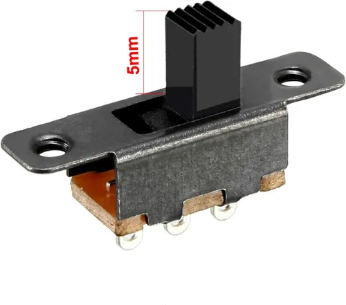 Miniatura 5 de uxcell 30 unids 0.197 in interruptor deslizante vertical SPDT 3 terminales PCB panel de bloqueo