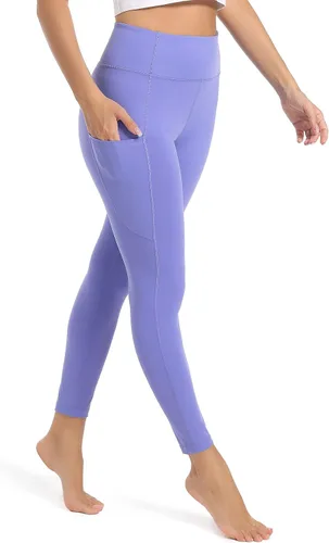 Miniatura 2 de SP3LOPS Pantalones de yoga con bolsillos para mujer, cintura alta, control de abdomen, leggings suaves para yoga, entrenamiento, pantalones