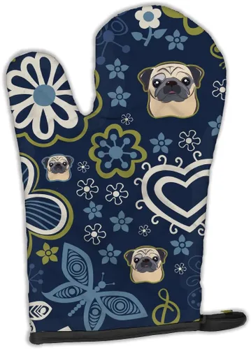 Miniatura 53 de Caroline's Treasures BB4020OVMT Dog House Collection Border Collie - Guante de horno grueso resistente al calor para sartenes calientes y horno