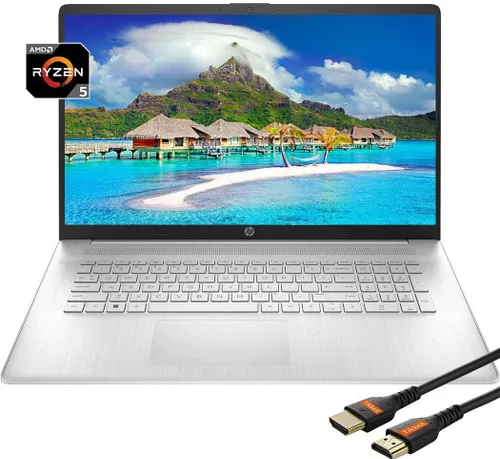 HP Computadoras portátiles con pantalla táctil de 17 pulgadas 2022 | AMD Ryzen 5 5625U | Computadora portátil Windows11 | USB tipo C | Teclado 32 GB