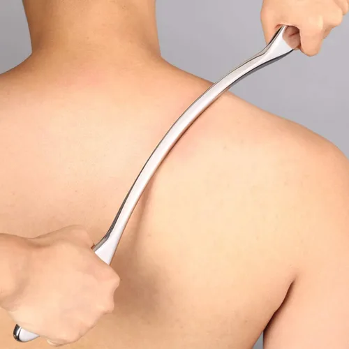 Miniatura 2 de STICKON Herramienta de masaje de raspado Gua Sha de acero inoxidable, herramientas IASTM, gran herramienta de movilización de tejidos blandos