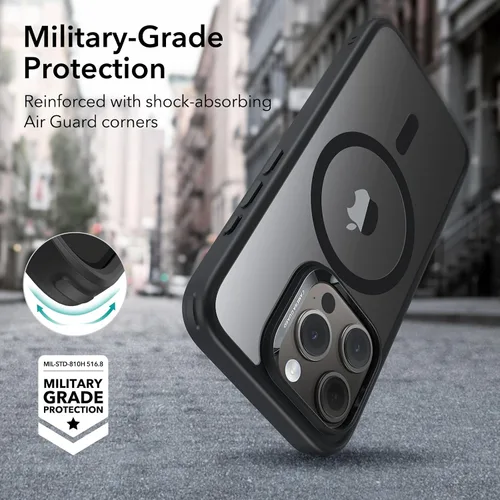 Miniatura 5 de ESR Funda para iPhone 15 Pro, compatible con MagSafe, protección de grado militar, resistente al amarillamiento, parte trasera resistente a