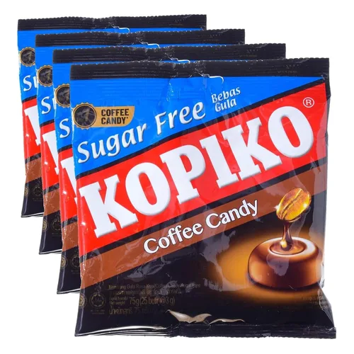 Miniatura 2 de Kopiko Caramelo de café real sin azúcar, 25 tabletas X 0.11 oz