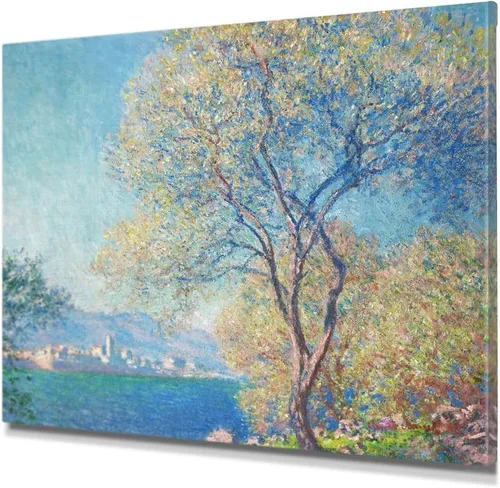 Miniatura 35 de IPIC - Reproducción artística de los lirios de agua de Claude Monet 1906, impresiones giclée coinciden con el marco dorado clásico, arte de pared