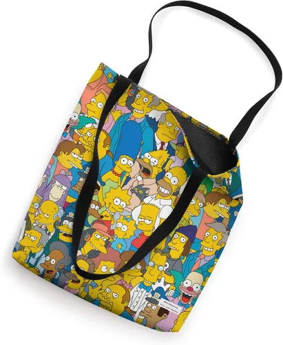 Miniatura 2 de The Simpsons Springfield - Bolsa de mano con estampado de personajes Blanco 16 pulgadas