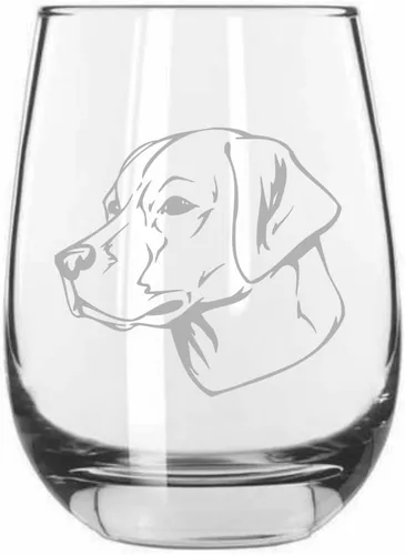 Miniatura 223 de Sakhalin Husky Dog - Copa de vino grabada personalizada de 15.25 onzas sin tallo
