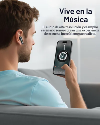 Miniatura 7 de kurdene Auriculares inalámbricos Bluetooth, Bluetooth 5.4, auriculares de 42 horas de reproducción larga con micrófonos para llamadas claras