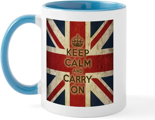 Miniatura 62 de CafePress Born American, British By Hea Taza de café de cerámica de 11 oz (11.0 fl oz)